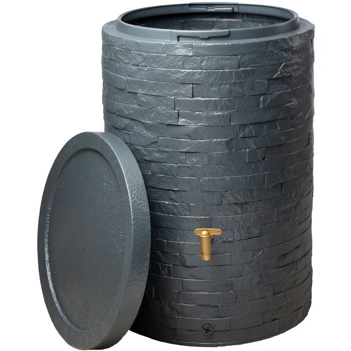 Depósito de agua - Graf Distribution - Arondo 250 L - Plástico - Tanque elevado - Gris