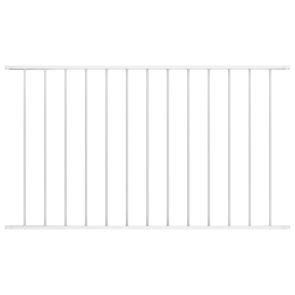 Panel ogrodzeniowy Biały 1.7 x 0.75 m Stal vidaXL