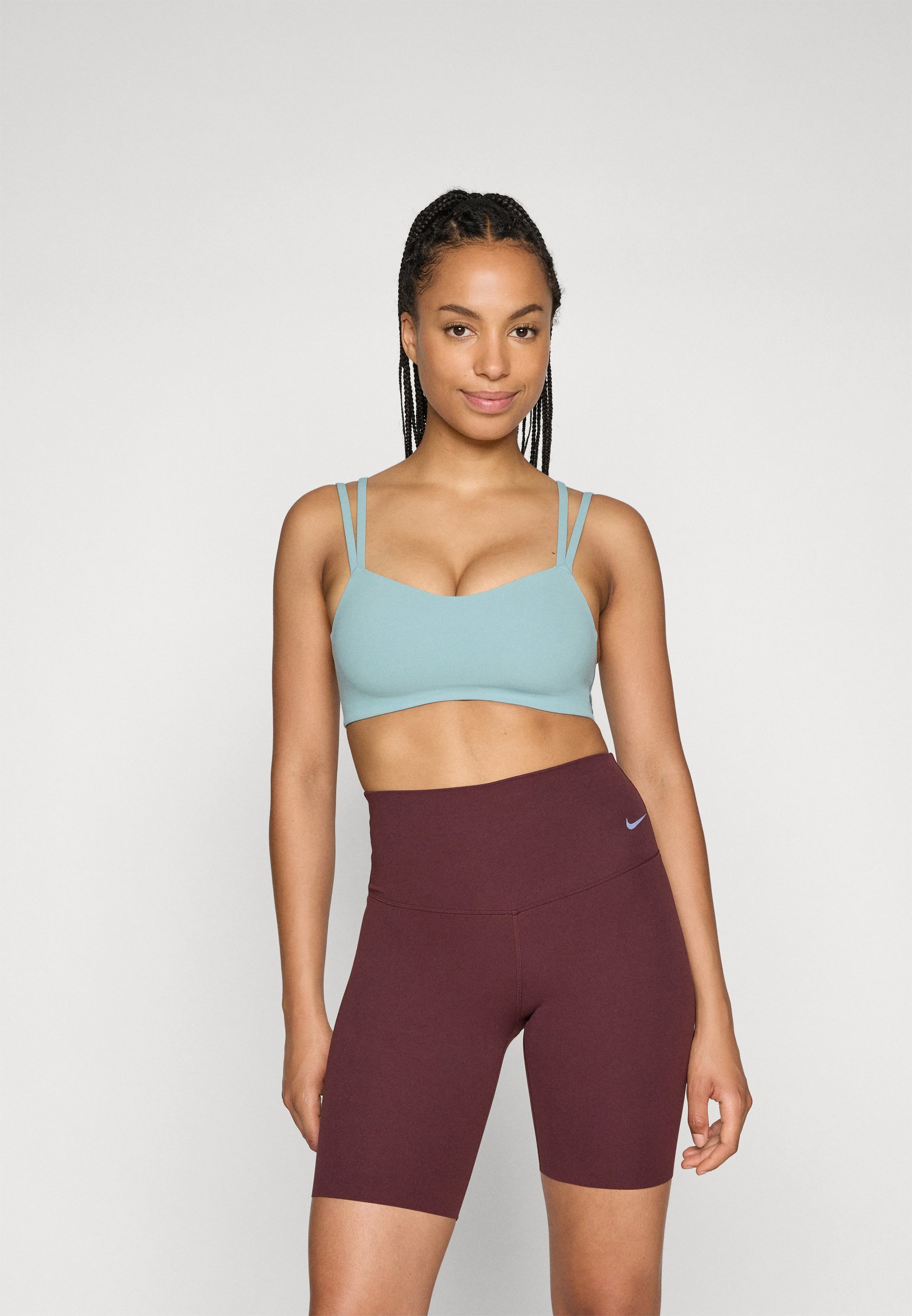 Nike Performance ALATE TRACE BRA - Sports-BH med lett støtte - cannon/white