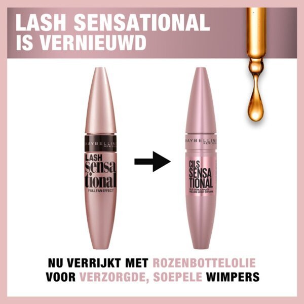 Maybelline New York Lash Sensational Intense Black maskara za volumen 9,5 ml