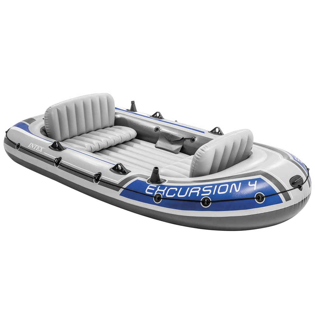  Intex Excursion 4 set gumenjaka s trolling motorom i postoljem