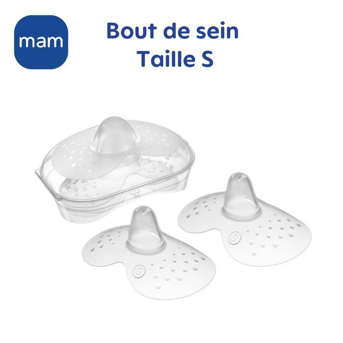 MAM Allaitement Bout de Sein Silicone Taille S 2 unités