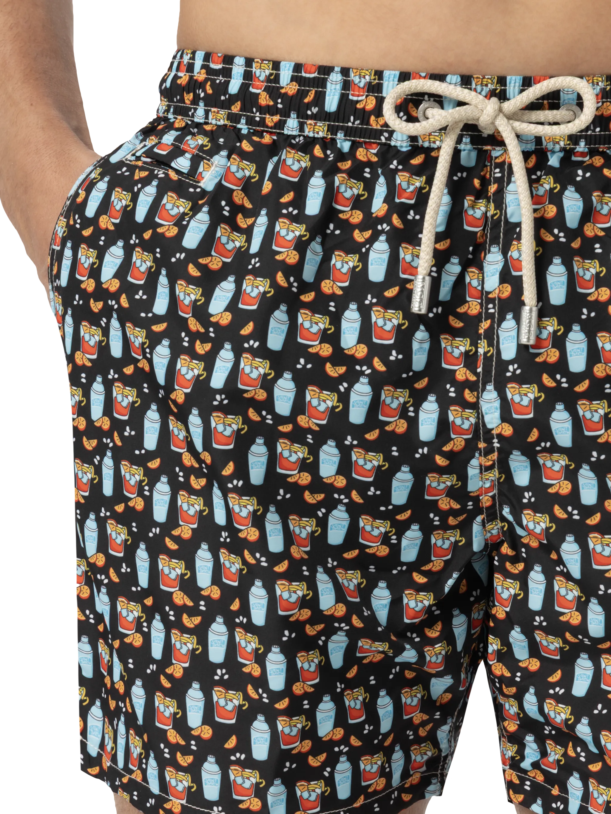 Zwempak met een lichtgewicht print, geschikt voor een lichte bikini.