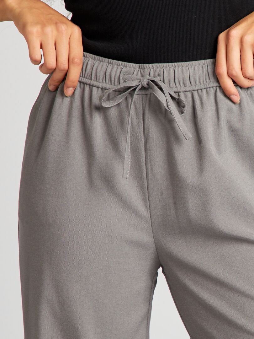 Pantalones anchos de ciudad - GRIS