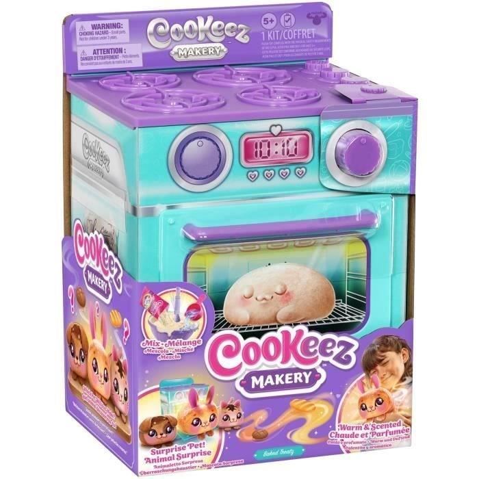 Fabrique à Pâtisserie Bleue - MOOSE TOYS - COOKEEZ MAKERY - Four interactif, peluche parfumée et accessoires