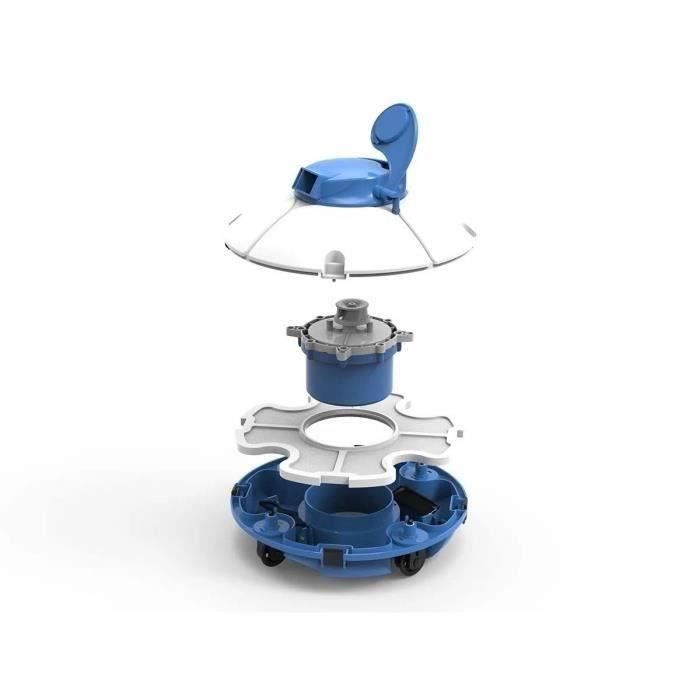 Kit de piscina tubular elevada BESTWAY - Power Steel™ - 488 x 305 x 107 cm - Ovalada + Robot aspirador Frisbee