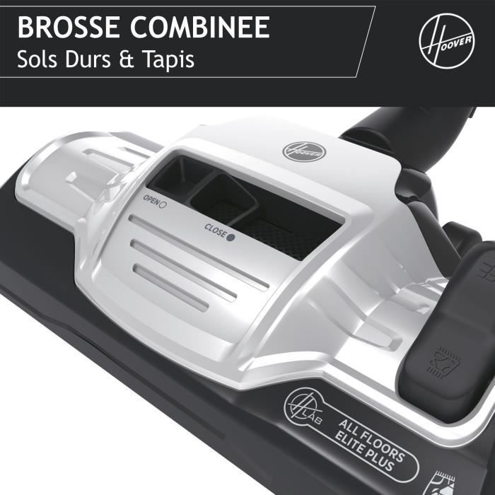 Stofzuiger met stofreservoir zonder stofzak - HOOVER - HP720PET - 850 W - 68 dBA - 2 liter stofreservoir - Ideaal voor hardhouten vloeren en huisdieren