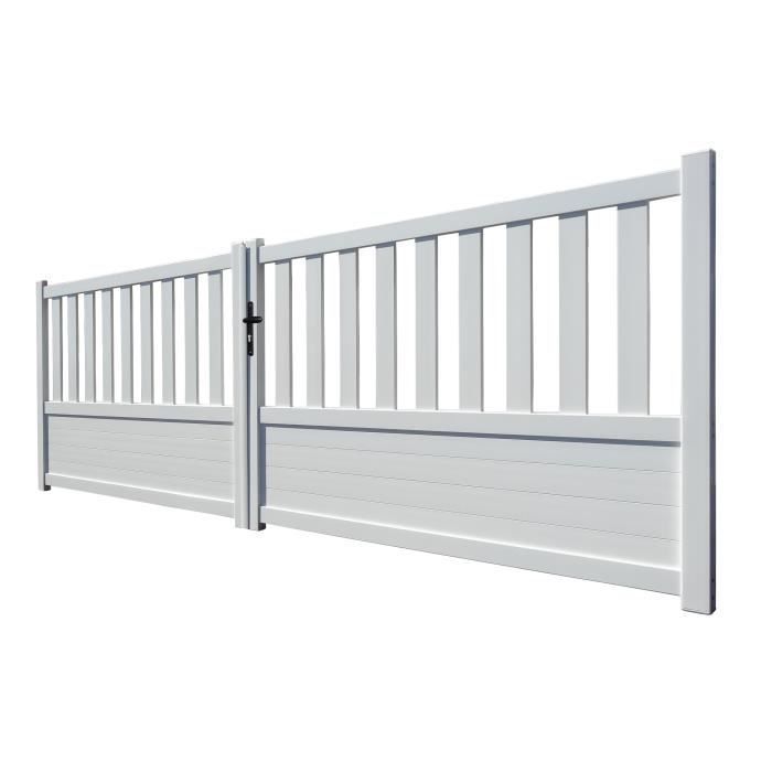 GENEVA WHITE aluminum gate 3.50m