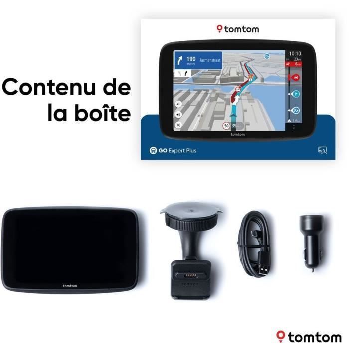 TomTom GO Expert 7 Plus - GPS para camiones, autobuses y coches - Planificación de rutas - TomTom Traffic - Mapa mundial