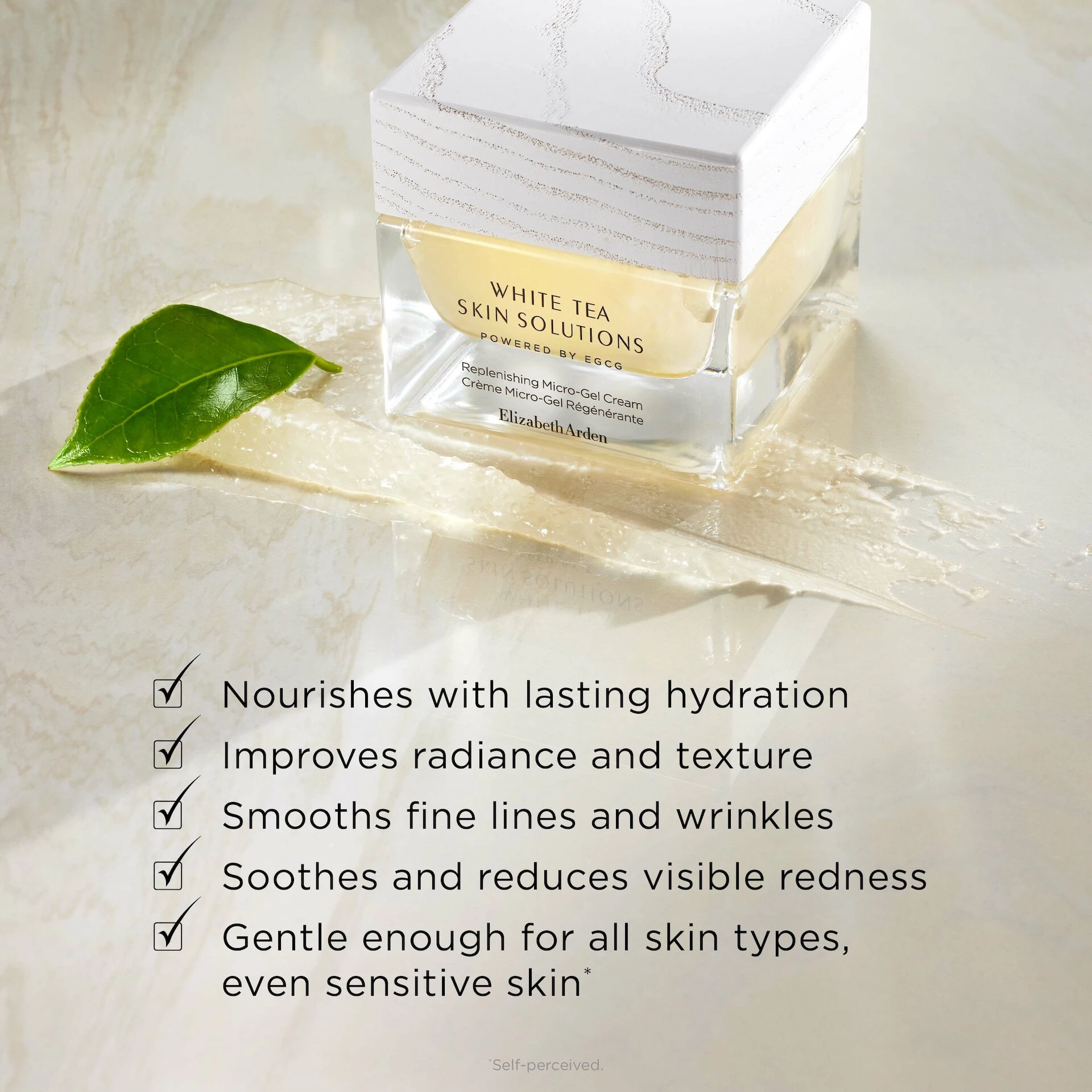 White Tea Skin Solutions feltöltő mikrogél krém 50 ml - Elizabeth Arden
