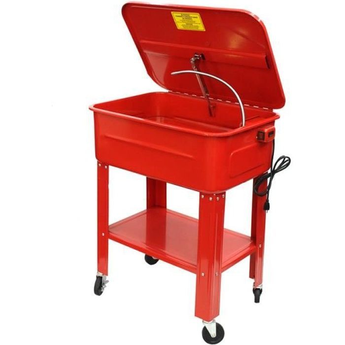Fontaine de nettoyage d'atelier électrique - VARAN - 76L - Filtre lavable - Roulettes