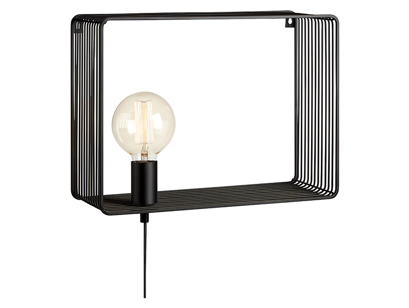 Kinkiet Shelf metalowy czarny