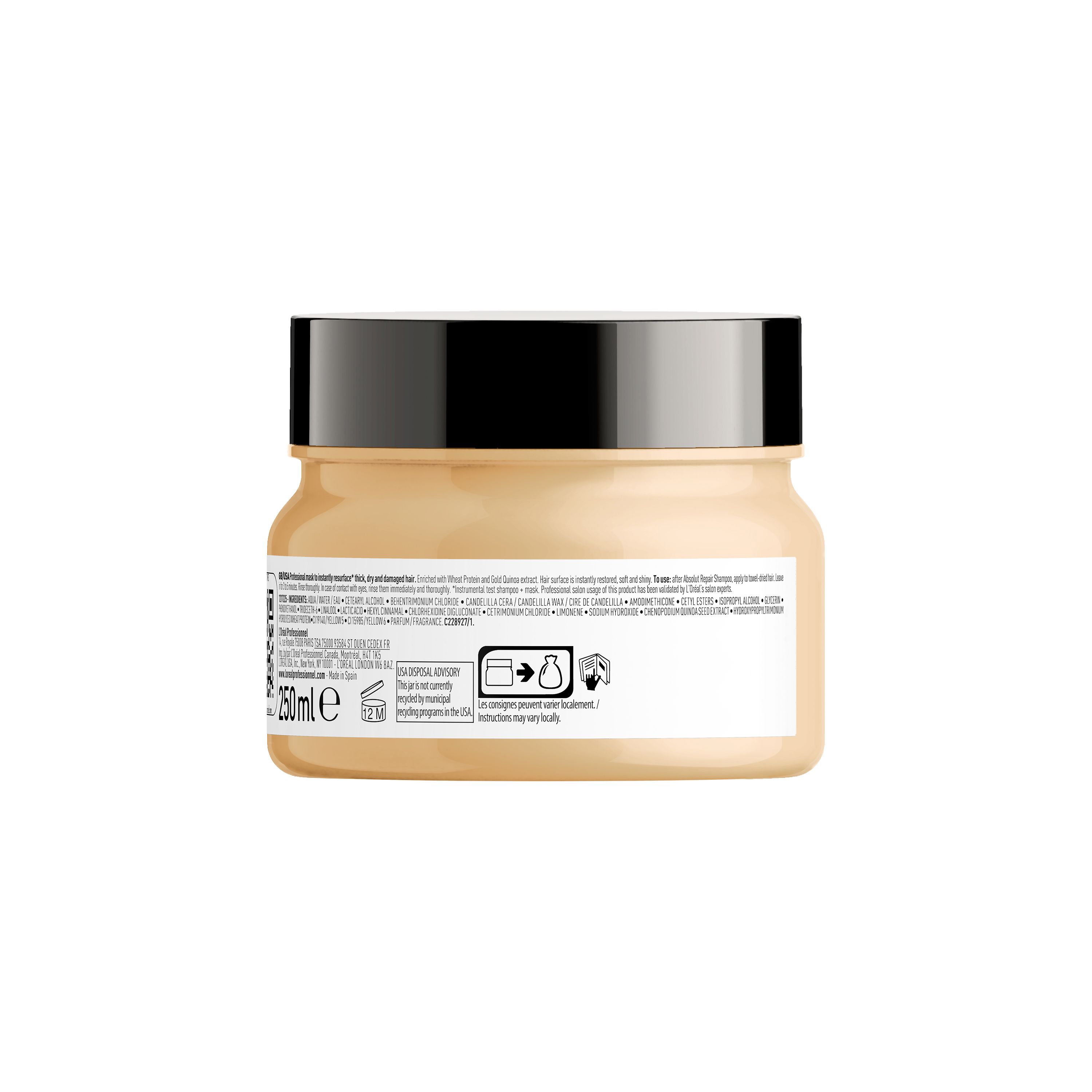 Absolut Repair zlatna maska od kvinoje Maske za kosu