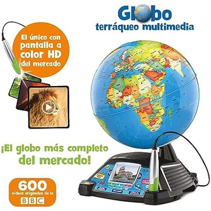 VTech - Globo multimediale interattivo. 11 categorie di contenuti da esplorare. Con video BBC. 30 x 38,1 x 30,5 cm
