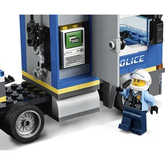 LEGO® City 60244 Le transport de l’hélicoptère de la police avec VTT Quad, Moto et Camion, Jouet pour Enfant de 5 ans et +