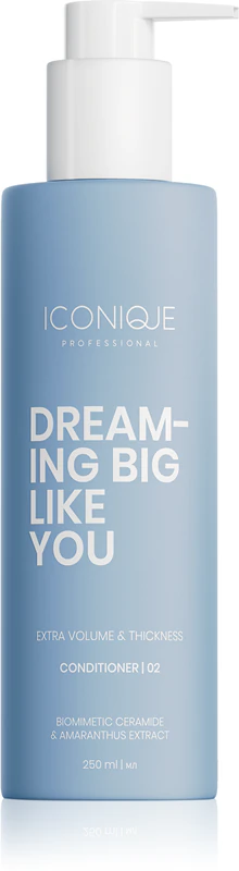 Condicionador Profissional ICONIQUE DREAMING BIG LIKE YOU para Volume e Espessura