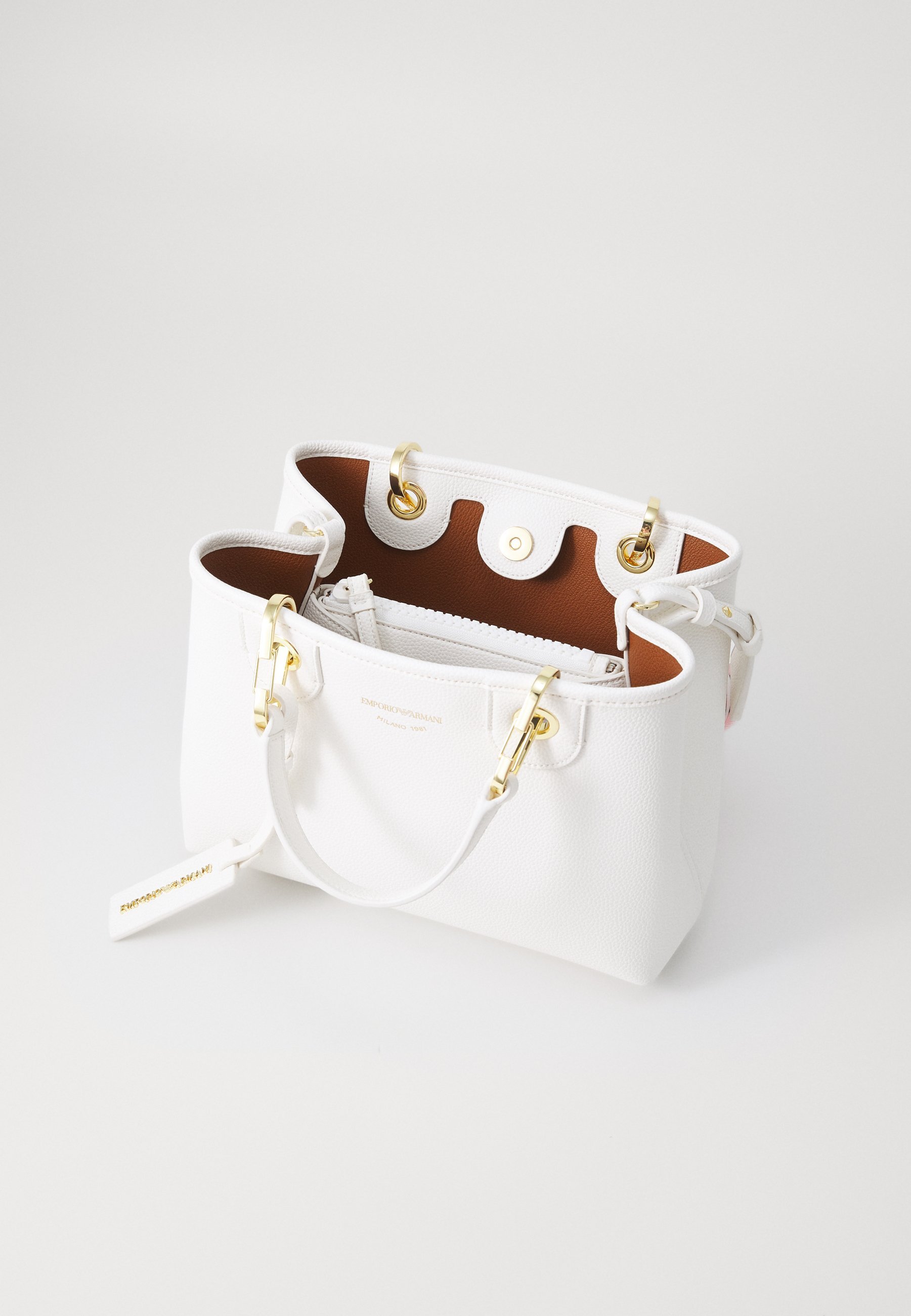 Emporio Armani handtas - wit/bruin