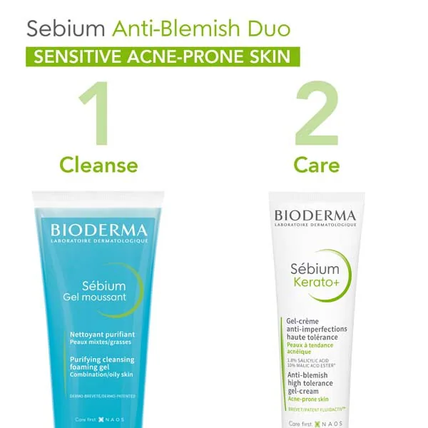 Bioderm Sebium Anti-Blemish Duo voor een acnegevoelige huid
