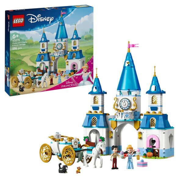 LEGO Disney 43275 Popoluškin hrad a konský koč