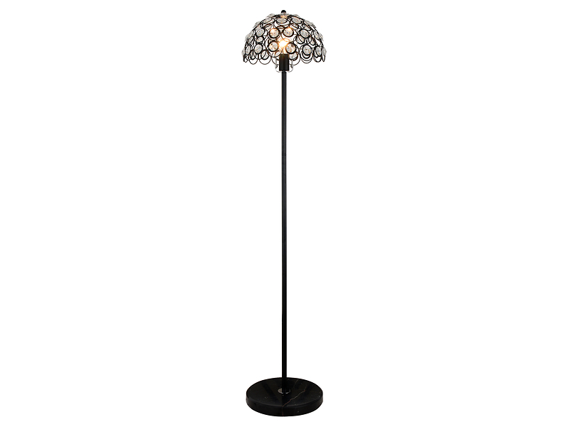 Lampa podłogowa Florence stalowa czarna