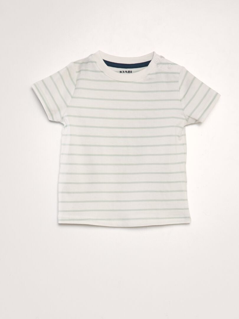 2-delat set med overaller och shorts - BLÅ