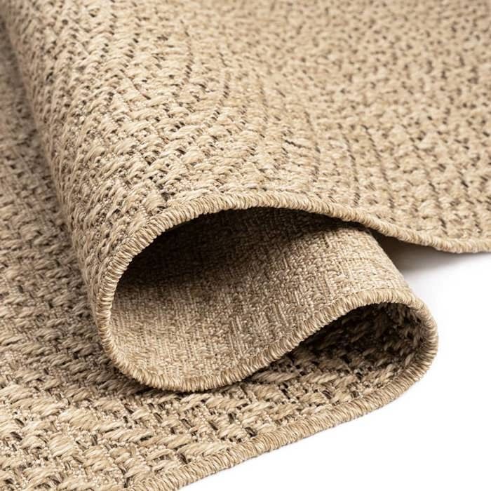vidaXL Tapis ZIZUR 240x240 cm aspect de jute intérieur et extérieur, tapis d'extérieur, tapis de sol, tapis d'intérieur, 4006164