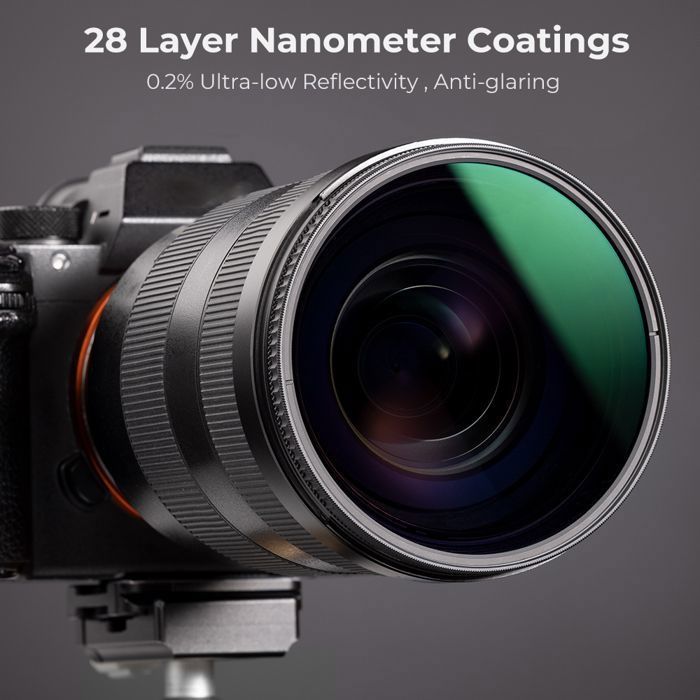K&F Concept 62mm Nano-X MRC HD Super Thin Multi-Coated CPL Polarizing Filter for DSLR Camera Lens