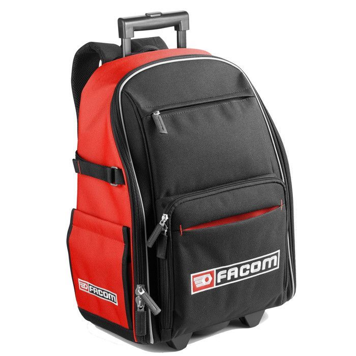 Zaino con ruote - FACOM - BS.RBPB - Tessuto 1200 denari - Scomparto rigido impermeabile - Scomparto per laptop da 15 pollici