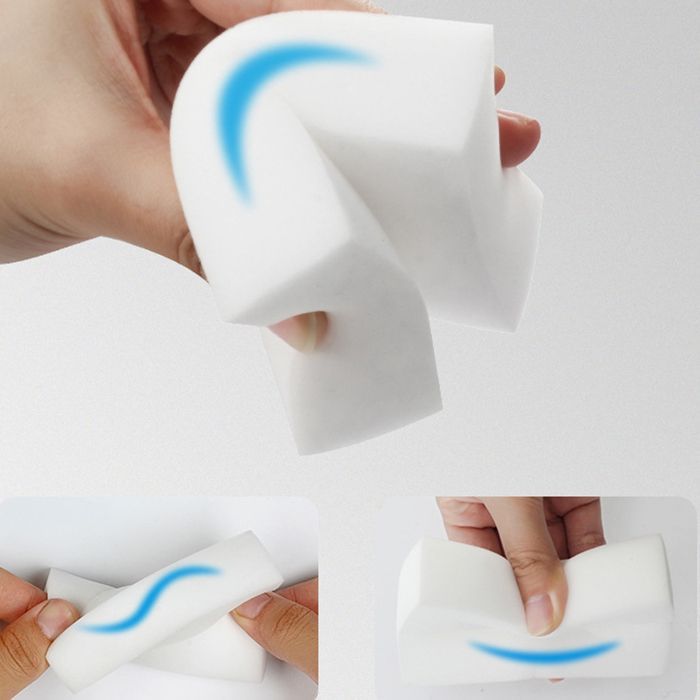 Lot de 100 éponges magiques en mélamine extra larges pour nettoyer la vaisselle, les meubles, le sol, le bateau, la baignoire et
