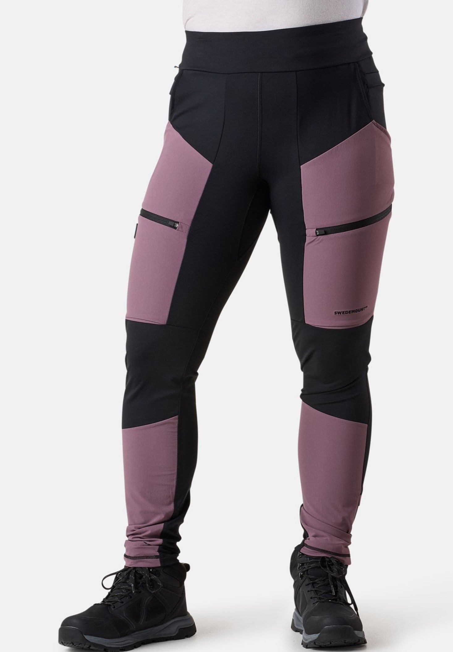 Swedemount TRONDHEIM TREKKING - Leggings - donkerpaars zwart