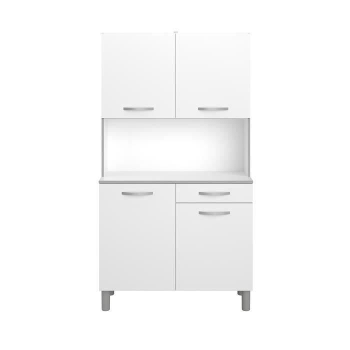 Kitchen sideboard - White - Contemporary - 4 doors - OSLO - W 101 cm