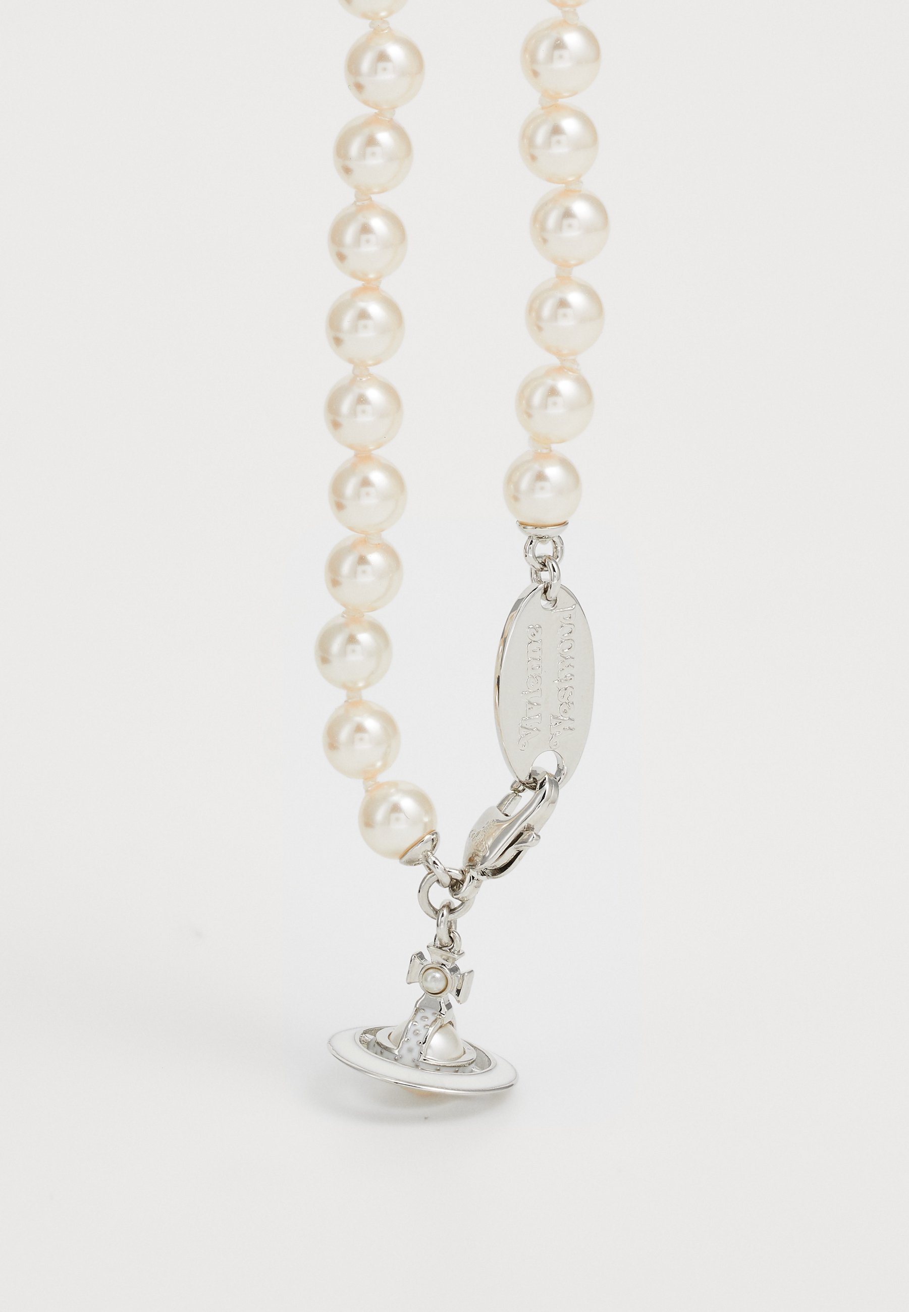 Vivienne Westwood SIMONETTA UNISEX KETTING - Halsketting - gebroken wit/zilverkleurig