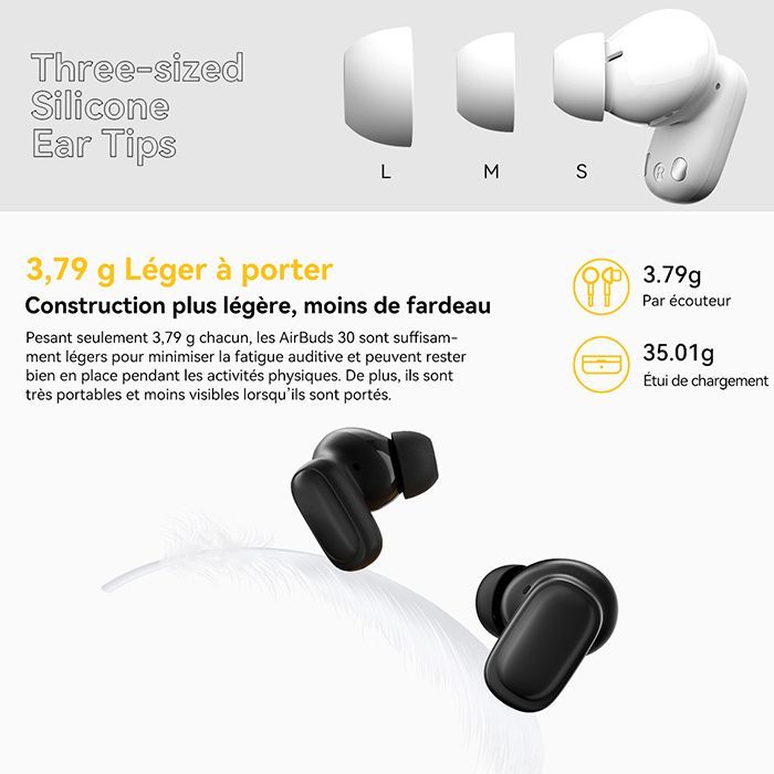 Blackview AirBuds 30 – IPX4-zertifizierte Bluetooth-In-Ear-Kopfhörer, 400-mAh-Ladecase – Schwarz