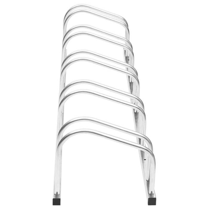 Porte-vélos - HELLOSHOP26 - Support au sol - Acier galvanisé - 5 vélos - 133,5 x 33 x 26 cm