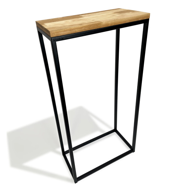 Konsola loftowa czarna 40x80x20cm pojedyncza