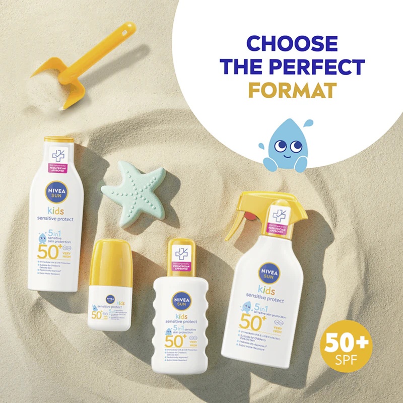 NIVEA SUN Kids saules aizsargkrēms bērniem ar SPF 50+