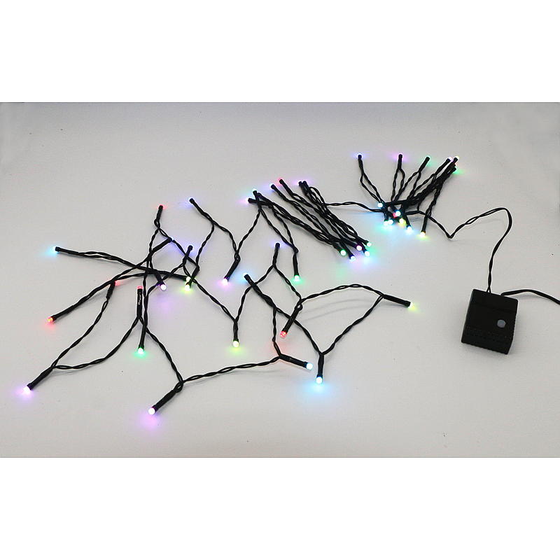 Hjem Lyskæde 50 LED Multifarvet, Nordlys