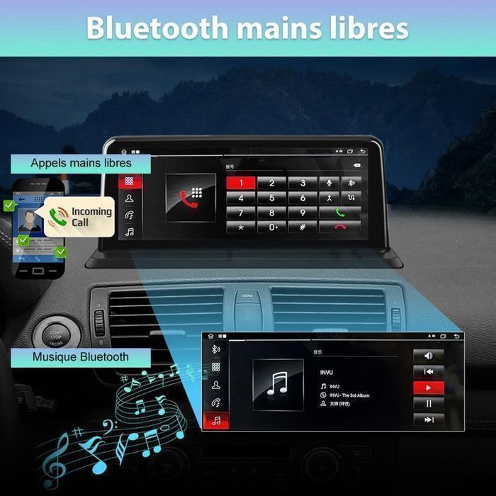 Autorradio AWESAFE Android 13 para BMW Serie 1 E81 E82 E87 E88 (2006-2011) con pantalla de 8,8'', Carplay, Android Auto, WIFI (sin sistema)