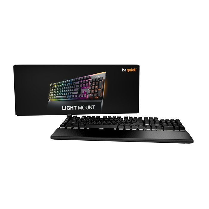 Clavier mécanique Gamer - Silent Tactile - BE QUIET! - Light Mount - FR ISO - ARGB