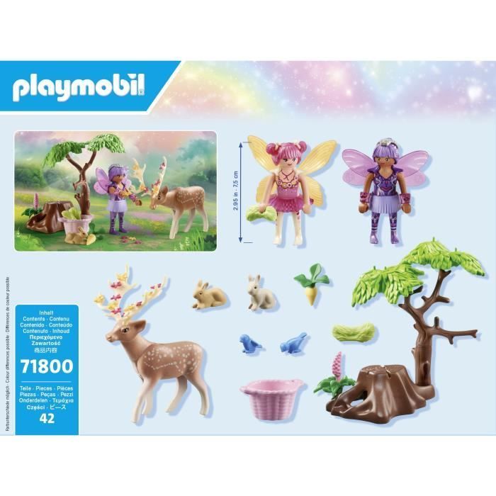 PLAYMOBIL 71800 Fairy Duo with Forest Animals, Princess Magic Starter Pack, 42 pieces, Ages 4+