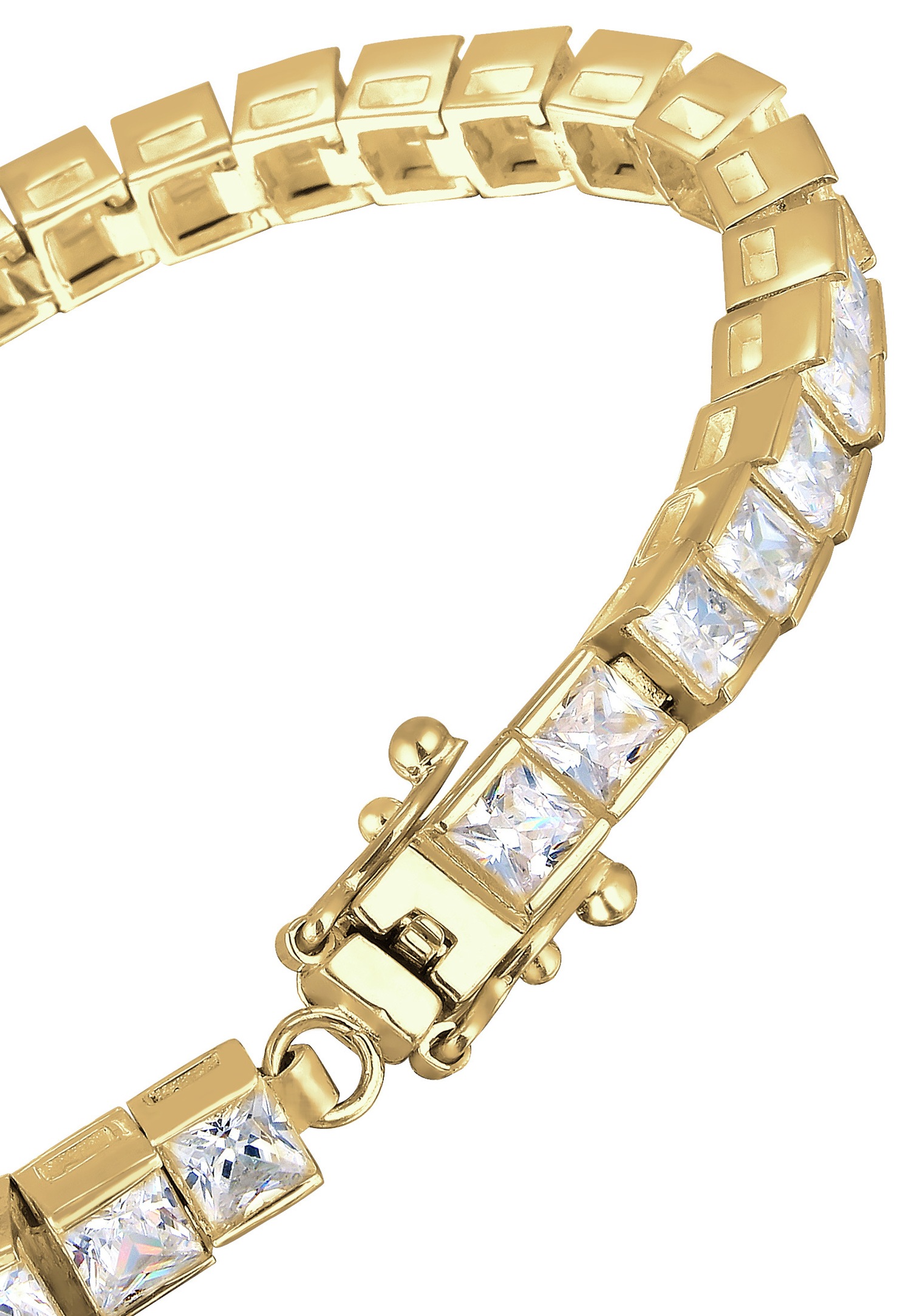 Elli PREMIUM Classique Zircone Bracelet Femme (925/1000) Argent