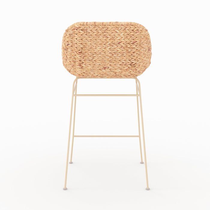 Juego de 2 sillas isla de cocina Faro de 66 cm en material natural - Rendez-Vous Déco