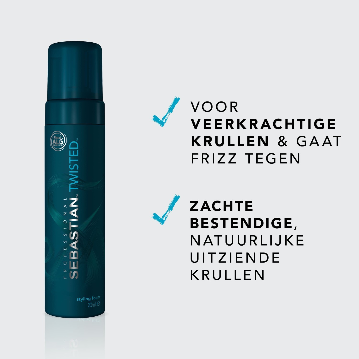 Pena na vlasy Sebastian Professional pre krehké kučery – 200 ml