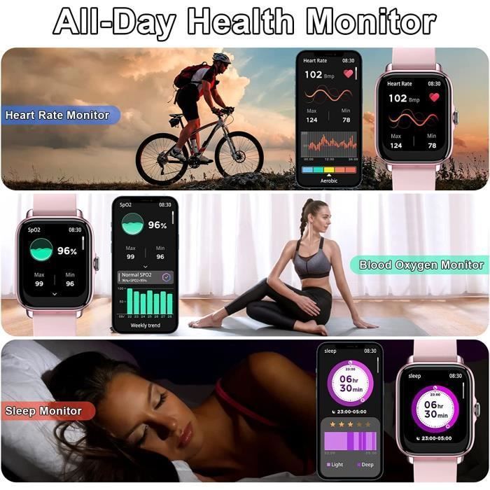 Smartwatch per uomo e donna, schermo da 1,7