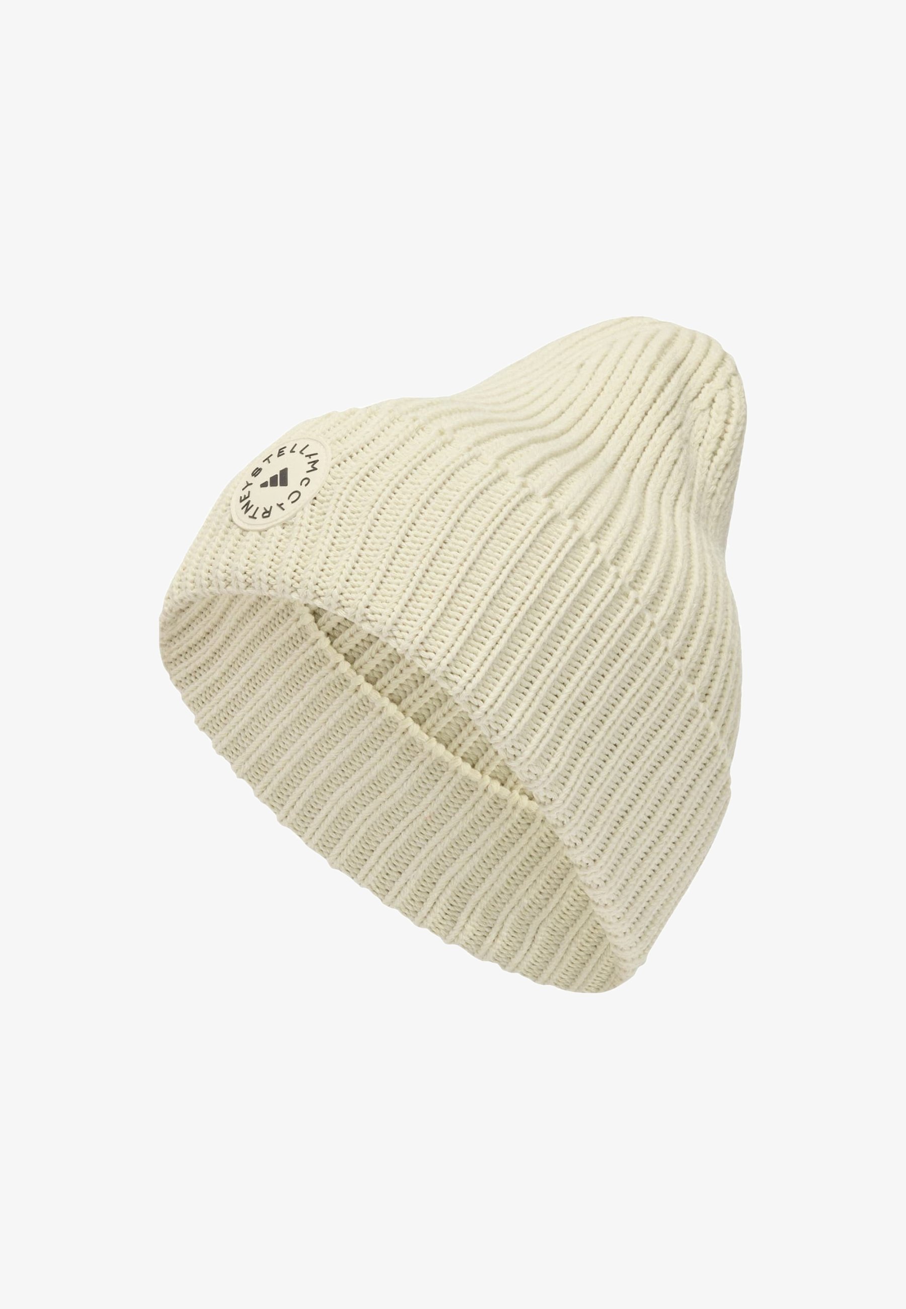 Bonnet adidas by Stella McCartney - couleur lait d'amande, noir utilitaire
