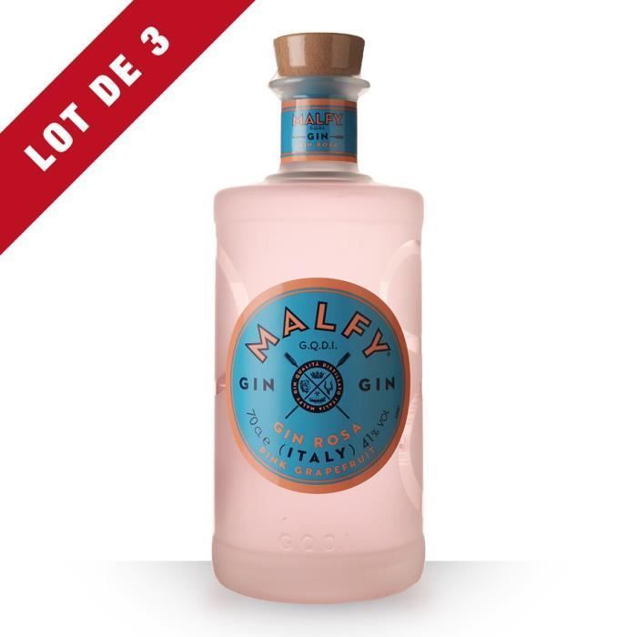 Gin Malfy Rosa 70cl - Set of 3