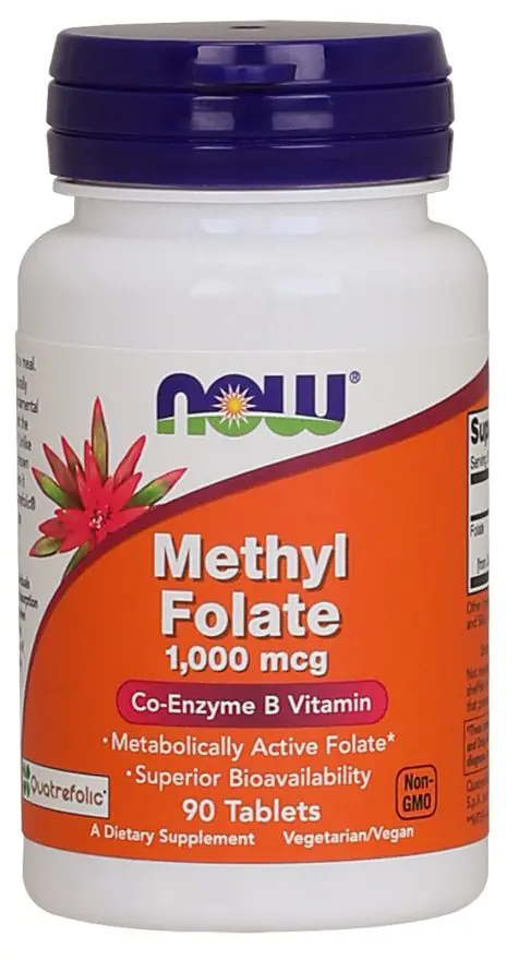 Now Foods Methyl Folate 1000 mcg, Tabletki