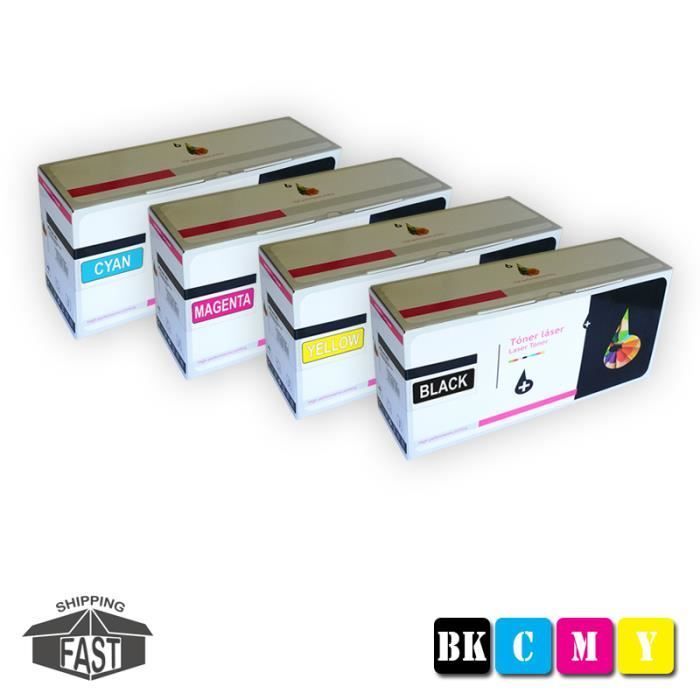 Confezione da 4 cartucce toner compatibili TN241 BK - TN245 Y per Brother MFC 9340CDW