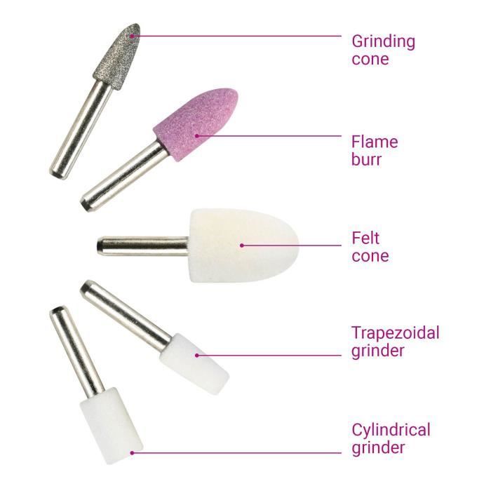Kit de manicura y pedicura - MEDISANA MP 810 - Eliminación de cutículas y cuidado de uñas - 5 accesorios