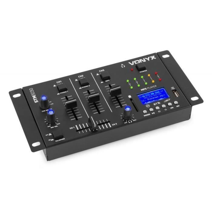 Complete audiosysteem - SkyTec - DJ 700W - Bluetooth - 2x350W versterker - 4-kanaals mixer